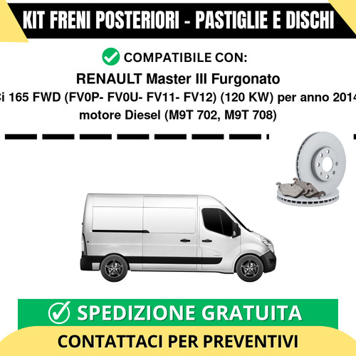 Kit freni posteriori - kit, per