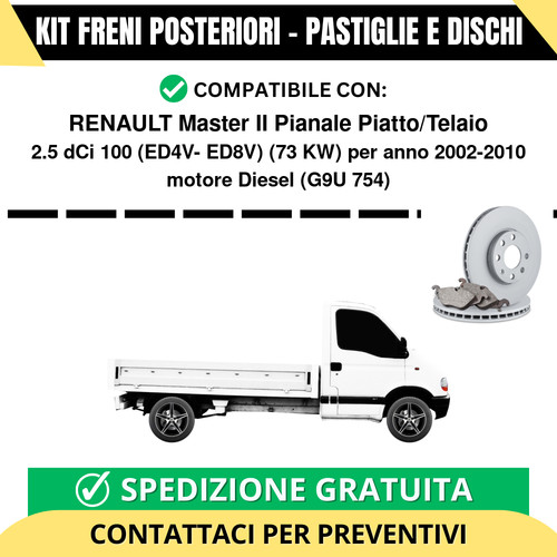 Kit freni posteriori - posteriori, per