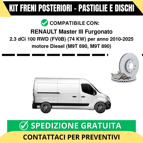 Kit freni posteriori - kit,